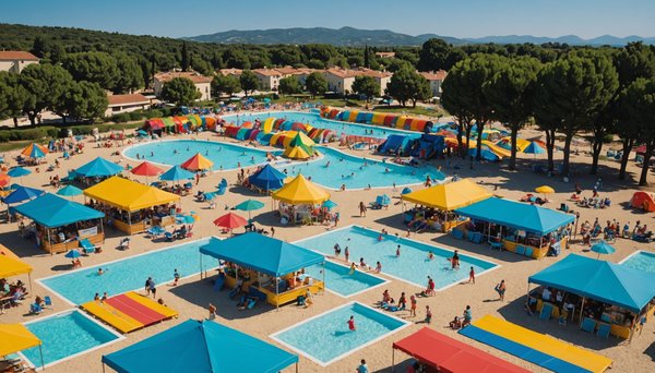 Attracions et avantages camping avec espace aquatique a argeles